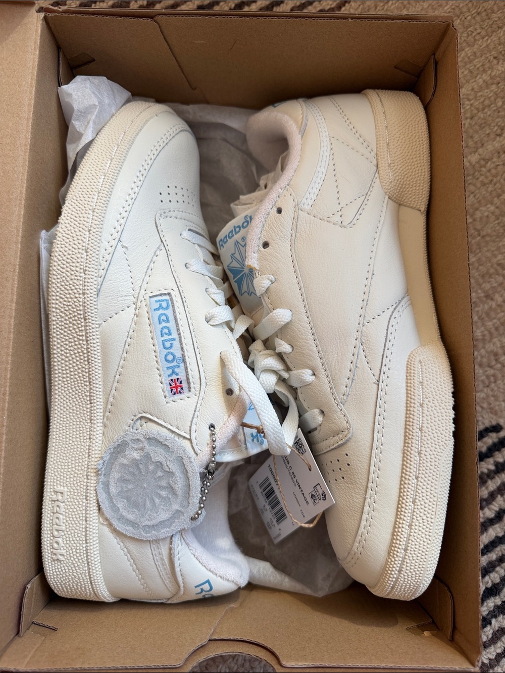 NIB Reebok Club C 85 Vintage Leather Sneakers